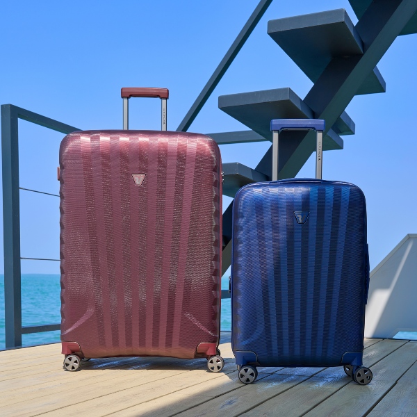 Cestovní kufr Uno Premium S modrý a M vínový Cestovní kufr Uno Premium S modrý a M vínový